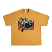 Peanut Butter floral eucalyptus film roll vintage camera Urban Heavy Tee - FaDigitalArtStudio