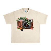 Sandshell floral eucalyptus film roll vintage camera Urban Heavy Tee - FaDigitalArtStudio