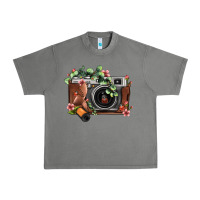 Tornado floral eucalyptus film roll vintage camera Urban Heavy Tee - FaDigitalArtStudio