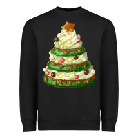 Black white christmas cookie cake Heavyweight Sweatshirt - FaDigitalArtStudio