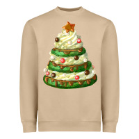Mushroom white christmas cookie cake Heavyweight Sweatshirt - FaDigitalArtStudio