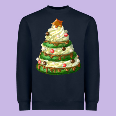 White Christmas Cookie Cake Heavyweight Sweatshirt Designed By Fadigitalartstudio