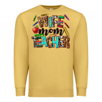 Antique Gold wife mom teacher Premium Sweatshirt - NancyCooperArtShop