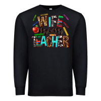 Black wife mom teacher Premium Sweatshirt - NancyCooperArtShop