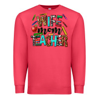 Cardinal wife mom teacher Premium Sweatshirt - NancyCooperArtShop