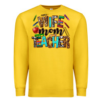 Lemon wife mom teacher Premium Sweatshirt - NancyCooperArtShop