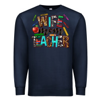 Navy wife mom teacher Premium Sweatshirt - NancyCooperArtShop