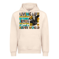 Sandshell Living Life Somewhere Between Jesus Urban Hoodie - texasbilliewilder