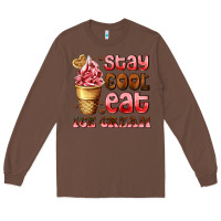 Chestnut stay cool eat ice cream Long Sleeve Tee - AdoDesignShop