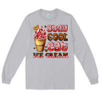 Moon Dust stay cool eat ice cream Long Sleeve Tee - AdoDesignShop