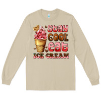 Mushroom stay cool eat ice cream Long Sleeve Tee - AdoDesignShop