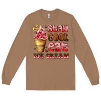 Toasted Coconut stay cool eat ice cream Long Sleeve Tee - AdoDesignShop
