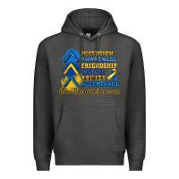 Charcoal Heather down syndrome awareness Premium Hoodie - Artiststas