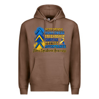 Chestnut down syndrome awareness Premium Hoodie - Artiststas
