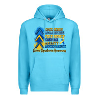 Ocean Blue down syndrome awareness Premium Hoodie - Artiststas