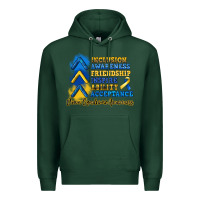 Sports Green down syndrome awareness Premium Hoodie - Artiststas