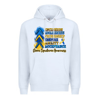 White down syndrome awareness Premium Hoodie - Artiststas