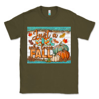 Army Green Just A Girl Who Loves Fall Mousepad Classic Tee - BundleAndBundleShop