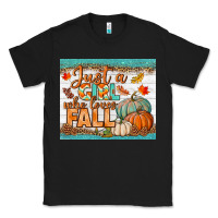 Black Just A Girl Who Loves Fall Mousepad Classic Tee - BundleAndBundleShop