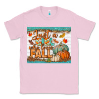 Bubblegum Pink Just A Girl Who Loves Fall Mousepad Classic Tee - BundleAndBundleShop
