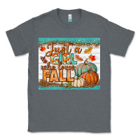 Charcoal Heather Just A Girl Who Loves Fall Mousepad Classic Tee - BundleAndBundleShop