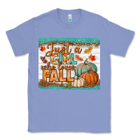 Colony Blue Just A Girl Who Loves Fall Mousepad Classic Tee - BundleAndBundleShop