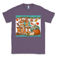 Lavender Just A Girl Who Loves Fall Mousepad Classic Tee - BundleAndBundleShop