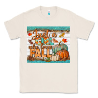 Natural Just A Girl Who Loves Fall Mousepad Classic Tee - BundleAndBundleShop