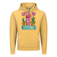 Vintage Mustard let's go girls Vintage Hoodie - Zillion Design Studio