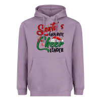 Lavender santa s favorite cheer leader Heavyweight Hoodie - MaliasSmallBusiness