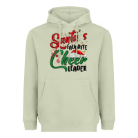 Matcha santa s favorite cheer leader Heavyweight Hoodie - MaliasSmallBusiness