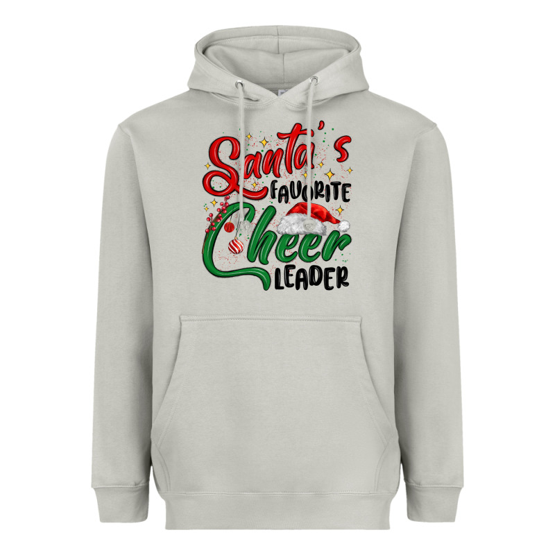 Santa S Favorite Cheer Leader Heavyweight Hoodie by MaliasSmallBusiness | Teevron