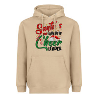 Mushroom santa s favorite cheer leader Heavyweight Hoodie - MaliasSmallBusiness