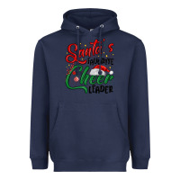 Navy santa s favorite cheer leader Heavyweight Hoodie - MaliasSmallBusiness