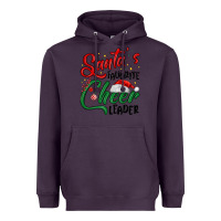 Plum santa s favorite cheer leader Heavyweight Hoodie - MaliasSmallBusiness