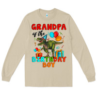 Mushroom grandpa of the birthday boy t rex Long Sleeve Tee - Artiststas