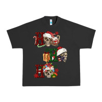 Pigment Black ho ho ho skull Urban Heavy Tee - FaDigitalArtStudio