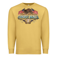 Antique Gold make america cowboy again Premium Sweatshirt - NancyCooperArtShop