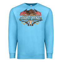 Ocean Blue make america cowboy again Premium Sweatshirt - NancyCooperArtShop