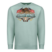Seafoam make america cowboy again Premium Sweatshirt - NancyCooperArtShop