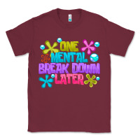 Burgundy one mental break dowm later Classic Tee - CowhideDigitalArt