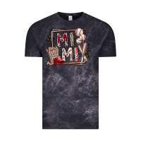 Cloud Black mimi baseball Vintage Tee - RacoonDesign