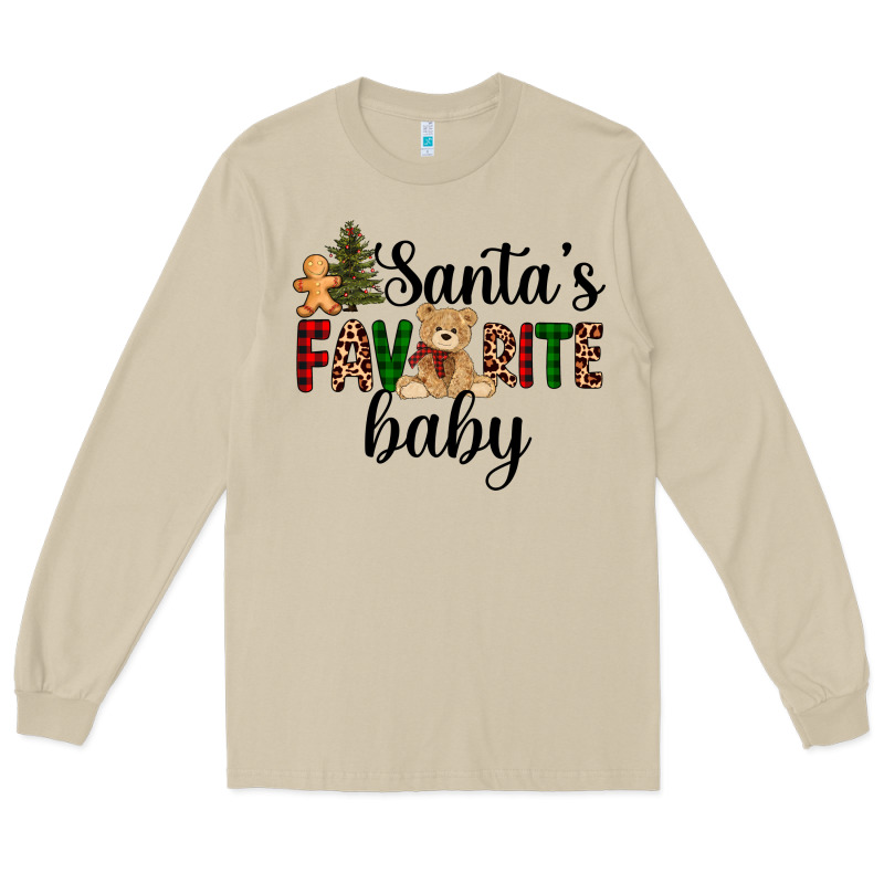 Santa's Favorite Baby Long Sleeve Tee by AdoDesignShop | Teevron