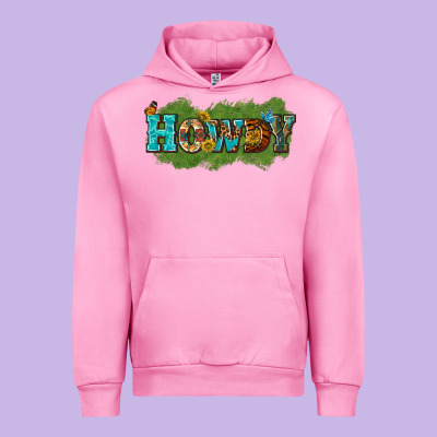 Western Howdy Urban Hoodie Designed By Texasbilliewilder