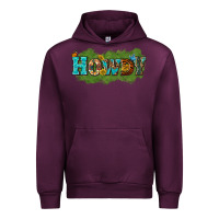 Mauve Wine Western Howdy Urban Hoodie - texasbilliewilder