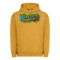 Pigment Peanut Butter Western Howdy Urban Hoodie - texasbilliewilder