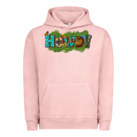 Pigment Salmon Western Howdy Urban Hoodie - texasbilliewilder