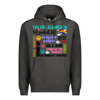 Charcoal Heather you are allowed to Premium Hoodie - Artiststas
