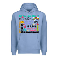 Colony Blue you are allowed to Premium Hoodie - Artiststas