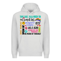 Dove Grey you are allowed to Premium Hoodie - Artiststas